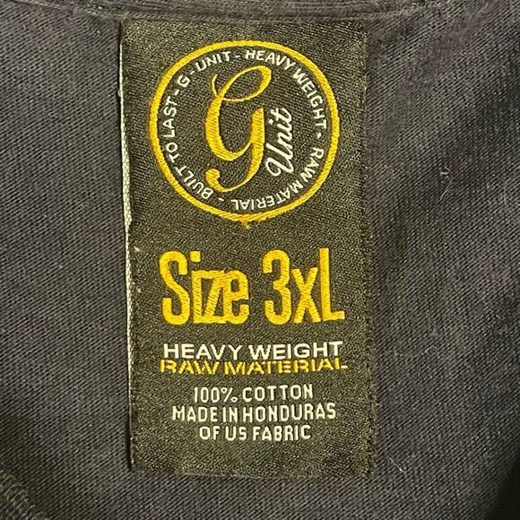 G-Unit 50 Cent Built To Last Graphic Tee Shirt Navy Blue Long Sleeve Crewneck 3X - Picture 3 of 10